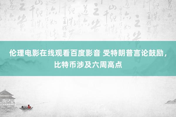 伦理电影在线观看百度影音 受特朗普言论鼓励，比特币涉及六周高点