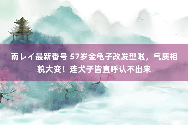 南レイ最新番号 57岁金龟子改发型啦，气质相貌大变！连犬子皆直呼认不出来