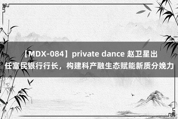 【MDX-084】private dance 赵卫星出任富民银行行长，构建科产融生态赋能新质分娩力